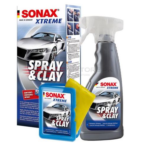 Car spray and clay kit